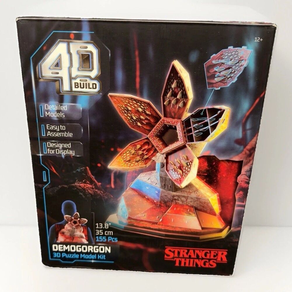 NEW 4D Build Stranger Things Demogorgon 3D Puzzle Model Kit Spin Master Sealed